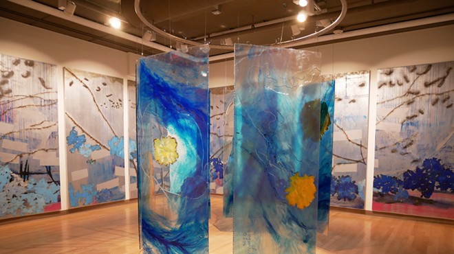 Installation view, ‘High Water Mark’ by Mira Lehr at Mennello Museum of American Art.