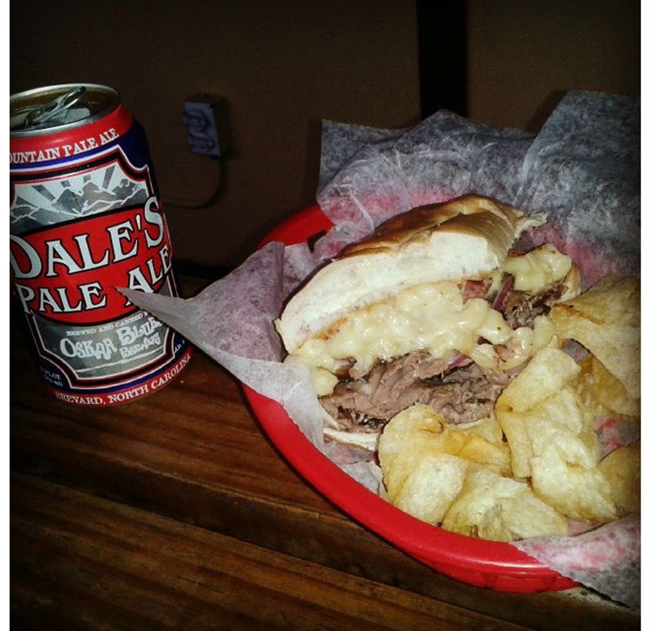 A classic: brisket bacon sandwich from The Gnarly Barley (via Instagram user @scrapplepie)