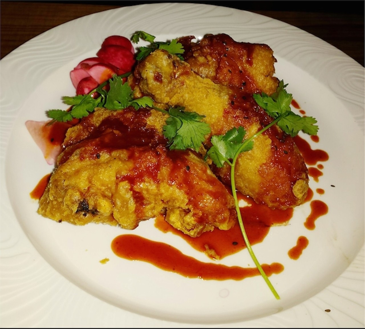 Lake Meadow Naturals Korean-Style Fried Chicken
(Pickled Radishes, Sweet and Spicy Sauce)