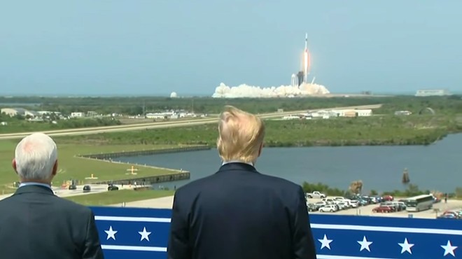 Trump watches Saturday's NASA and SpaceX launch of the Falcon 9 rocket
