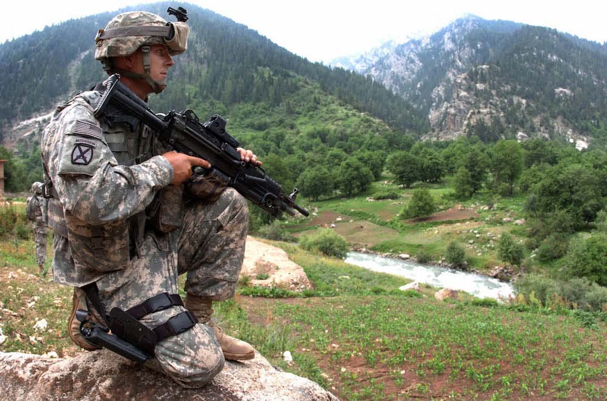 An Army Specialist in Parun, Afghanistan