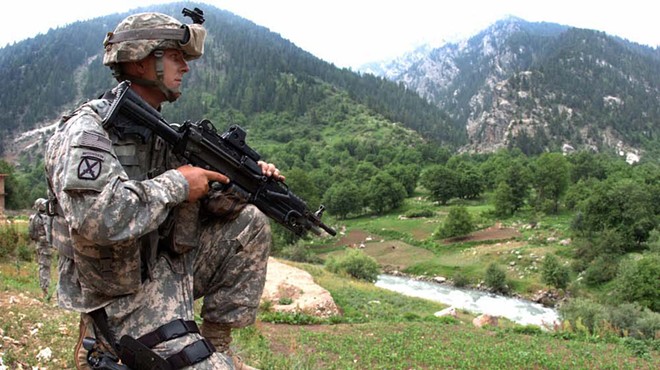 An Army Specialist in Parun, Afghanistan