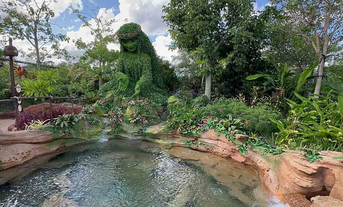Peeping the lush oasis of EPCOT’s new "Journey of Water"