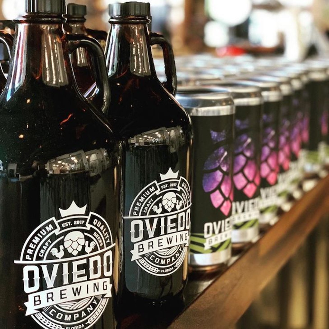 Oviedo Brewing Co. 
Order cans or crowlers by phone (407-542-8248) and get curbside pickup of some of Florida's best small-batch brewery beer.
Photo via Oviedo Brewing Co./Facebook