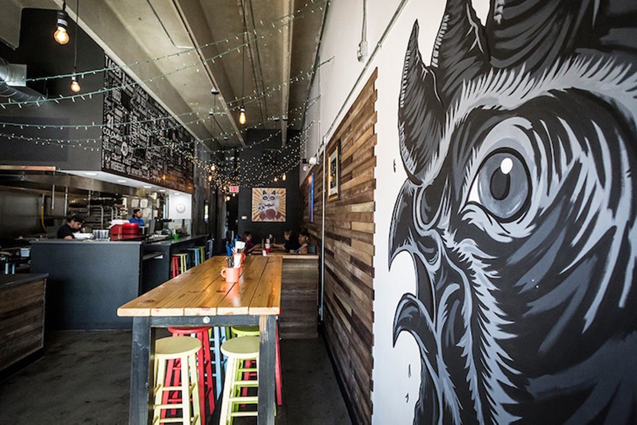 Mills 50
Black Rooster Taqueria
John and Juliana Calloway create Black Rooster Taqueria to fill a need &#150; an elevated, authentic Mexican taco stand. Since the storefront opened in 2015, it&#146;s become a neighborhood must-visit. Come for the tacos, but stay for the pork pozole verde and chocolate-chipotle flan. 
Photo by Rob Bartlett