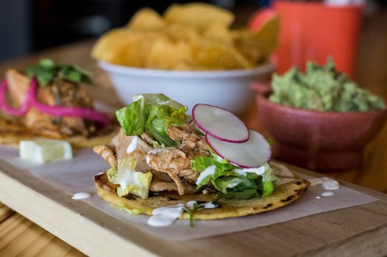 Mills 50
Black Rooster Taqueria
John and Juliana Calloway create Black Rooster Taqueria to fill a need &#150; an elevated, authentic Mexican taco stand. Since the storefront opened in 2015, it&#146;s become a neighborhood must-visit. Come for the tacos, but stay for the pork pozole verde and chocolate-chipotle flan. 
Photo by Rob Bartlett