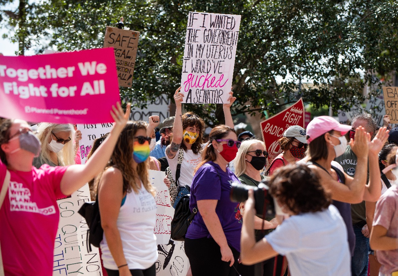 Orlando marches against abortion restrictions at 'Bans Off My Body' rally