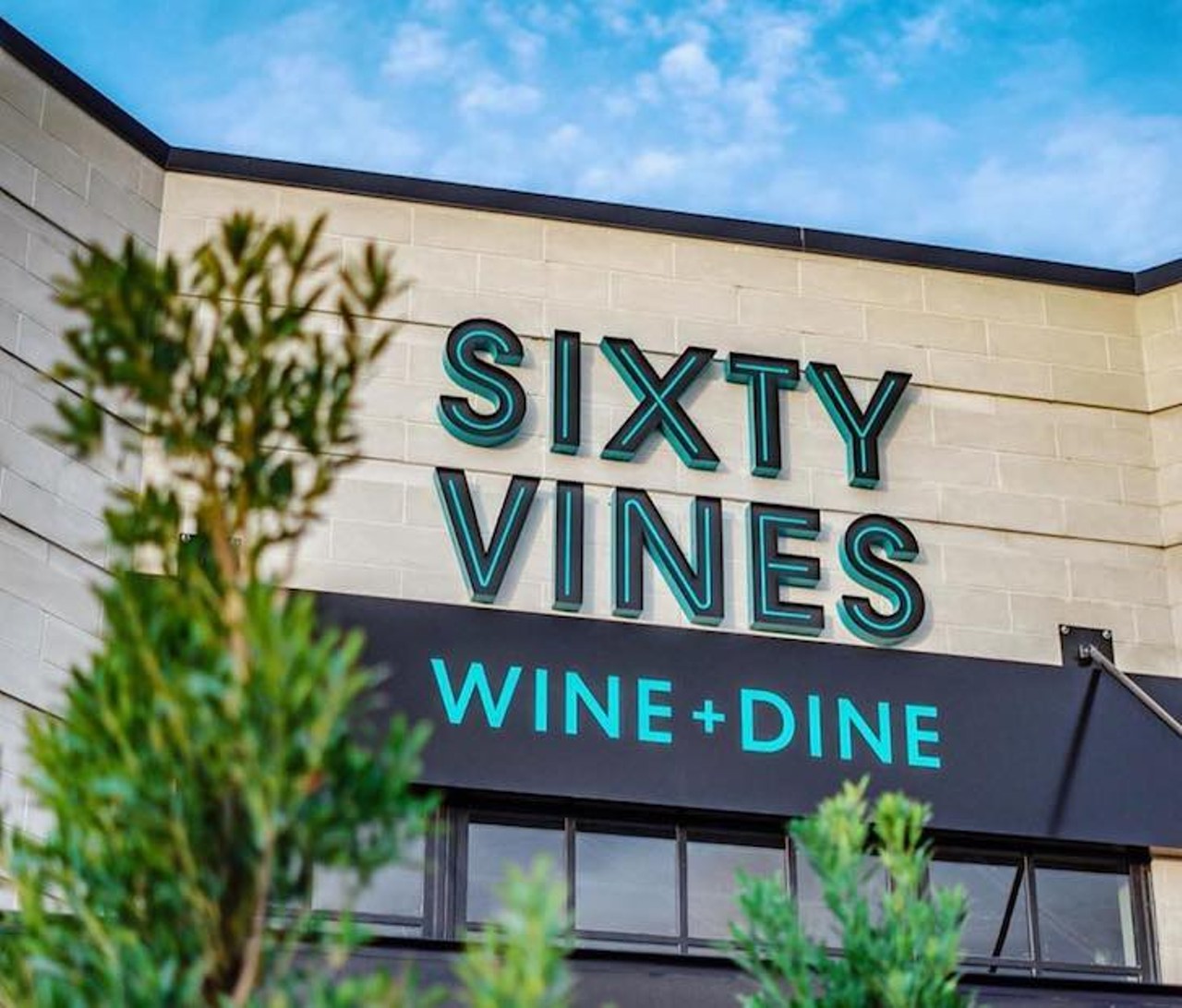 Sixty Vines 
110 Orlando Ave., Winter Park, 407-410-8005
Sixty Vines in Winter Park opened March 17 and was forced to close three days later and offer curbside pickup, carryout and delivery. On May 4, the venue opened for dine-in at 25 percent capacity. Sixty Vines offers a wine-country setting that perfectly pairs wines with specific dishes.
Photo via Sixty Vines/Facebook