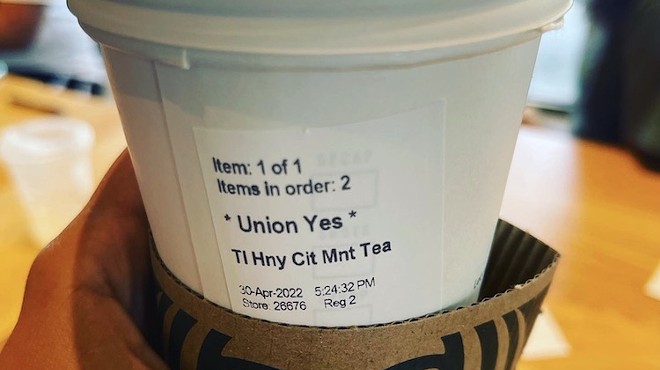 "Stop by the Starbucks at 305 E Mitchell Hammock Rd, Oviedo, FL 32765 ... and order something with the name #UnionYes!"