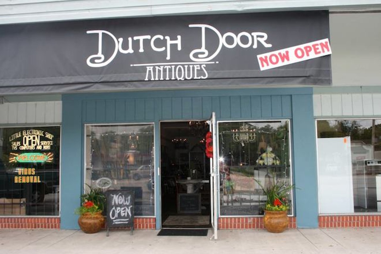 Dutch Door Antiques for charming, eclectic finds.via