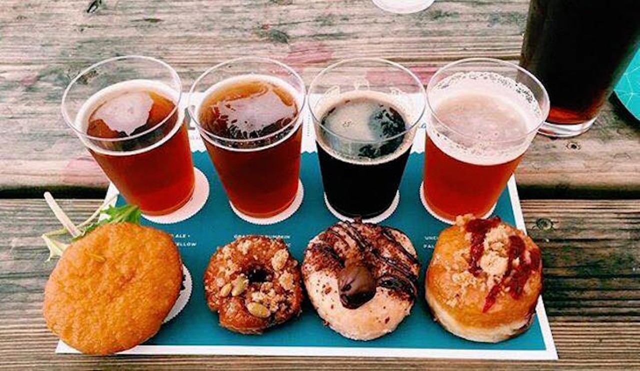 Wednesday, Oct. 4 
Doughnut and Beer Pairing
Gourmet doughnuts from Orlandough paired with craft beers from Orlando Brewing. 
7 pm; Orlando Brewing, 1301 Atlanta Ave.; SOLD OUT; 407-872-1117; orlandobrewing.com
Photo via Orlando Brewing/Facebook