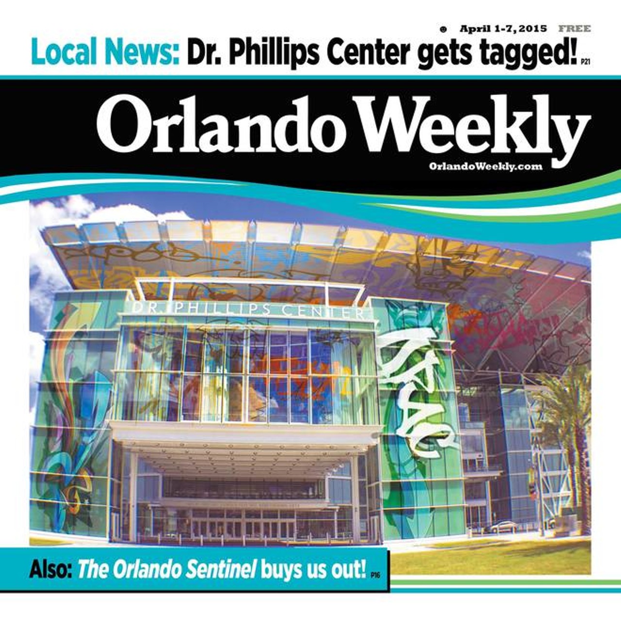 The April Fool&#146;s Cover
I&#146;ve been begging to do a joke cover for a few years, so I&#146;m glad our editor finally came around. This one went through multiple iterations, but eventually, we settled on the idea of playfully ripping off the Orlando Sentinel and claiming they bought us. Too many people thought it was real. Womp womp.