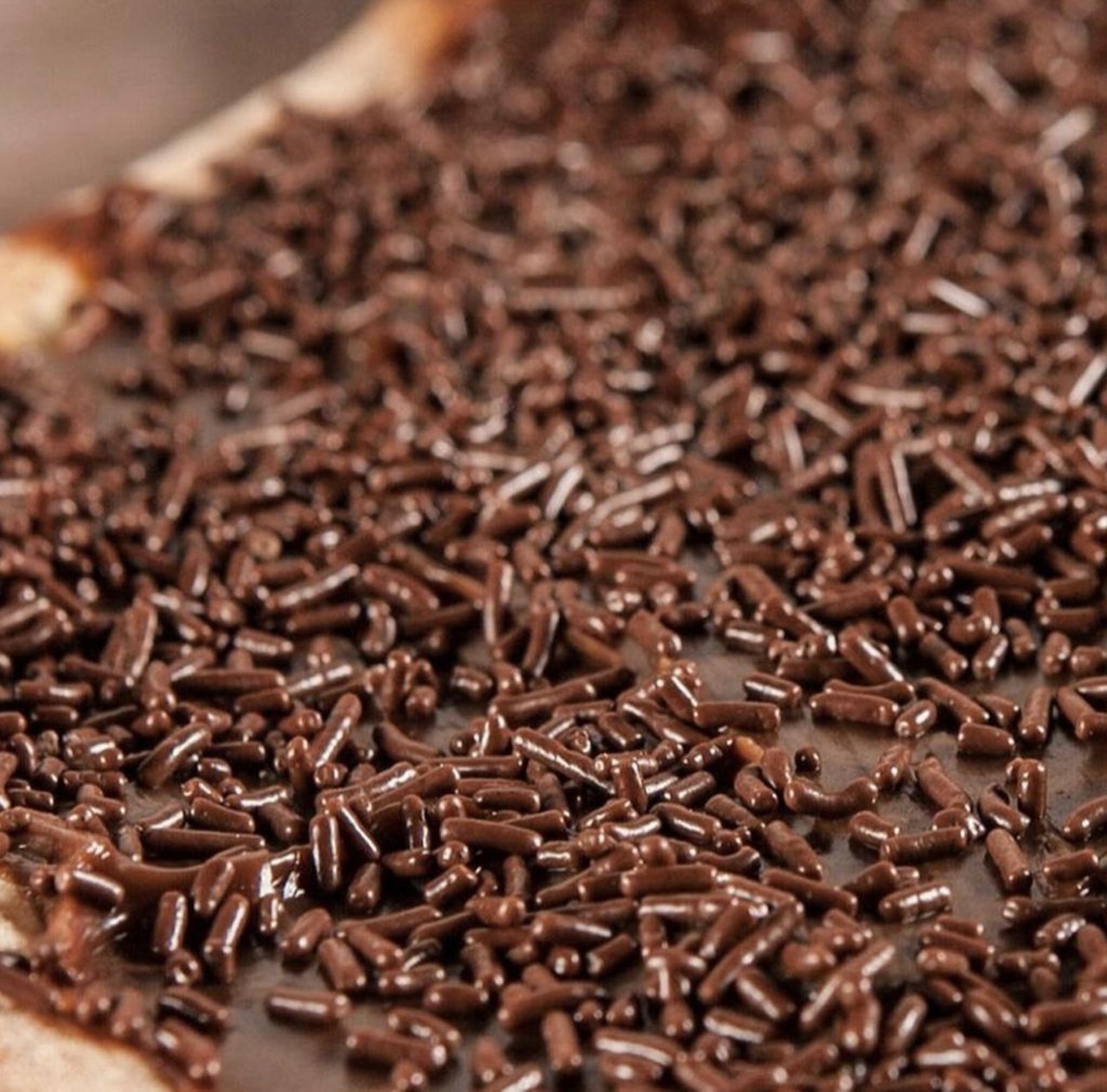 The Brigadeiro PizzaPiefection, 3120 S. Kirkman Road
Pizza doesn&#146;t always have to be a meal; it can be dessert too. Brigadeiro, a Brazilian sweet made of condensed milk and cocoa powder, is perfect on a pizza to satisfy a sweet tooth.
Photo via Pie-Fection/Instagram