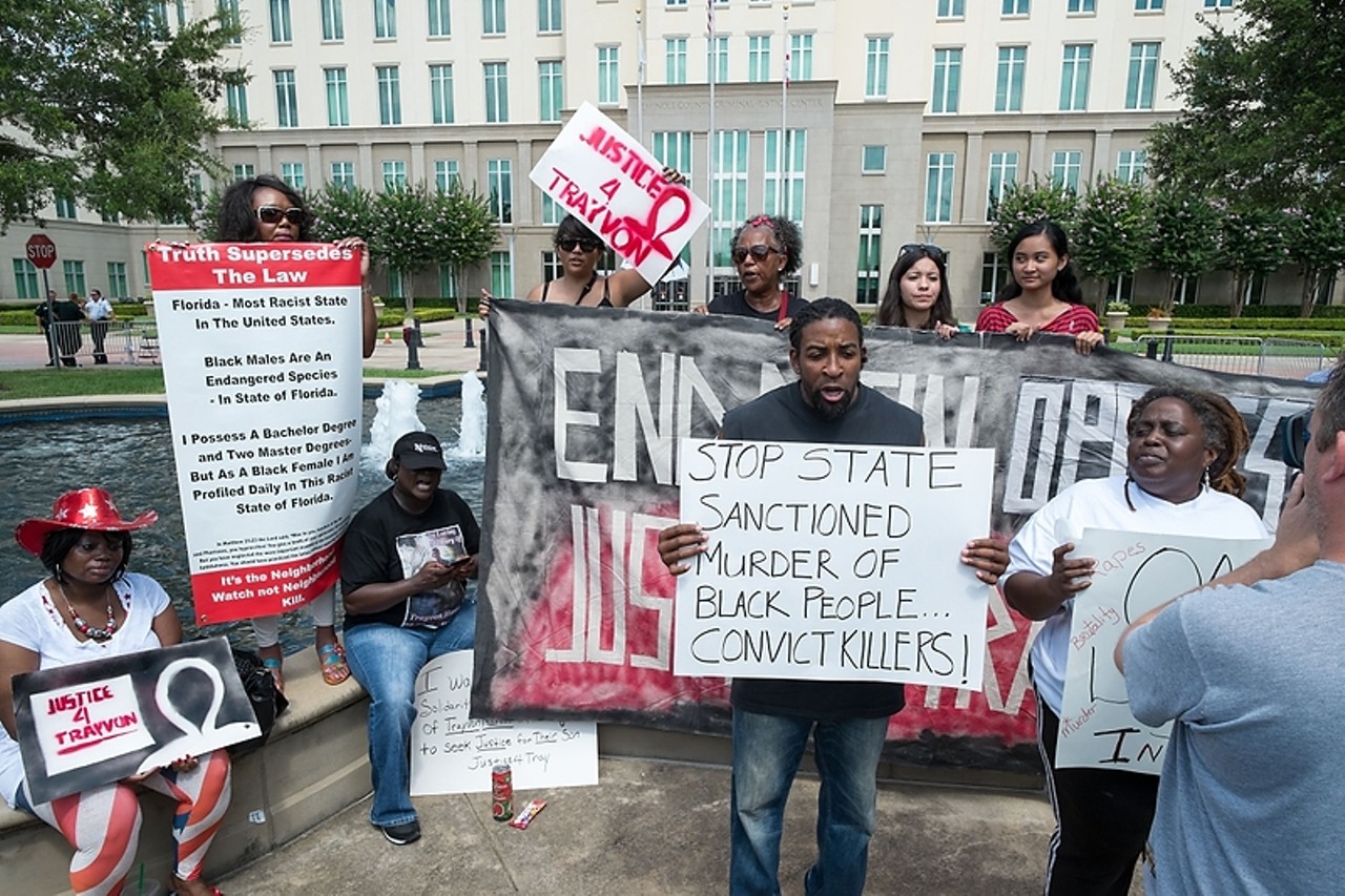 Photos from outside the courthouse: Crowd reacts to Zimmerman verdict