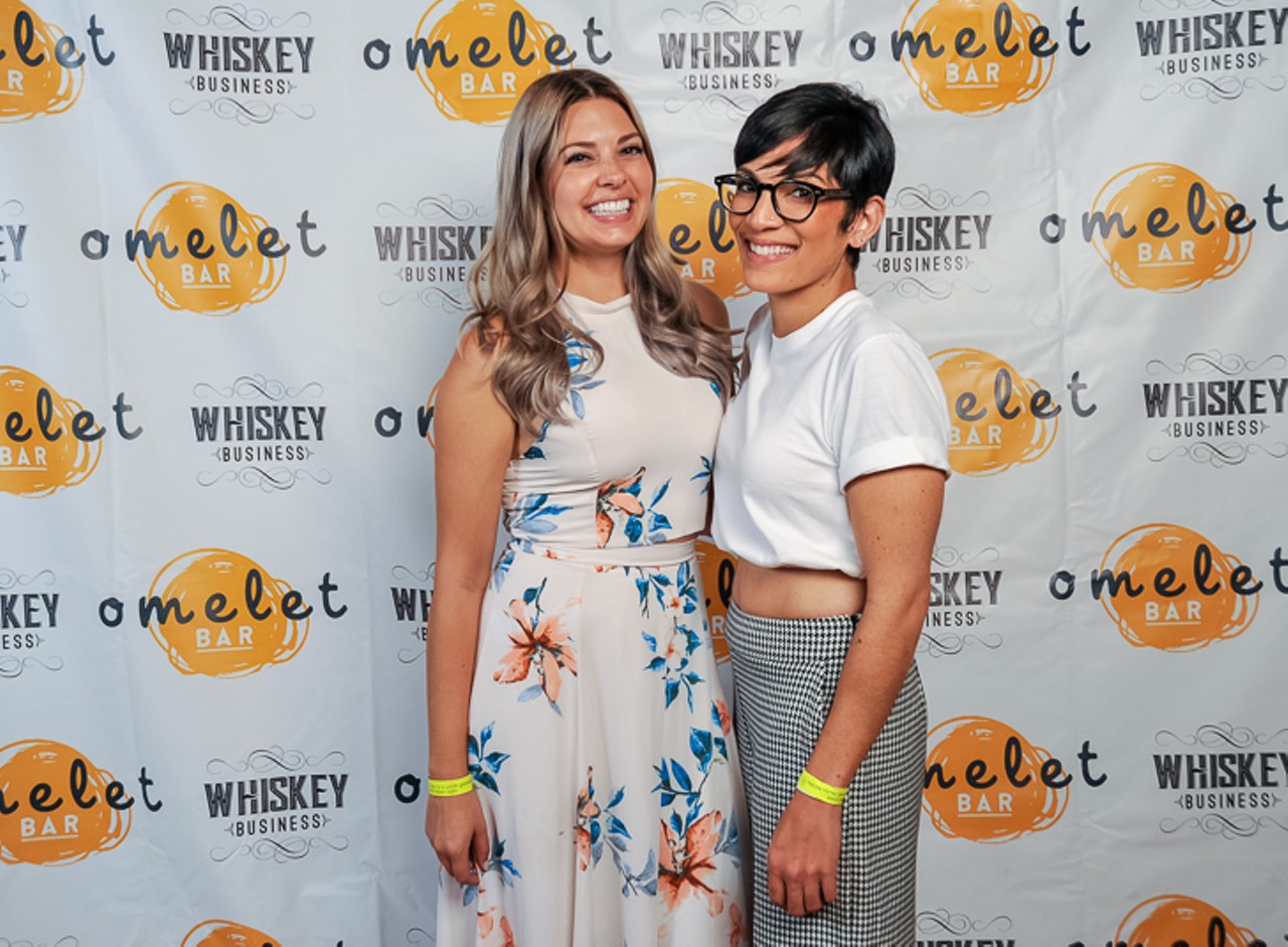 Photos from the Omelet Bar photo booth at Whiskey Business 2019