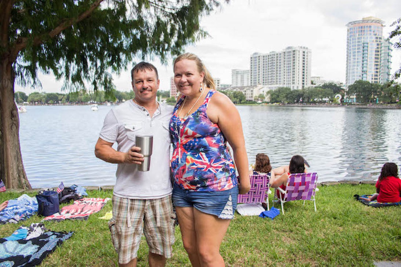 Photos of people at the 39th Annual Fireworks at the Fountain