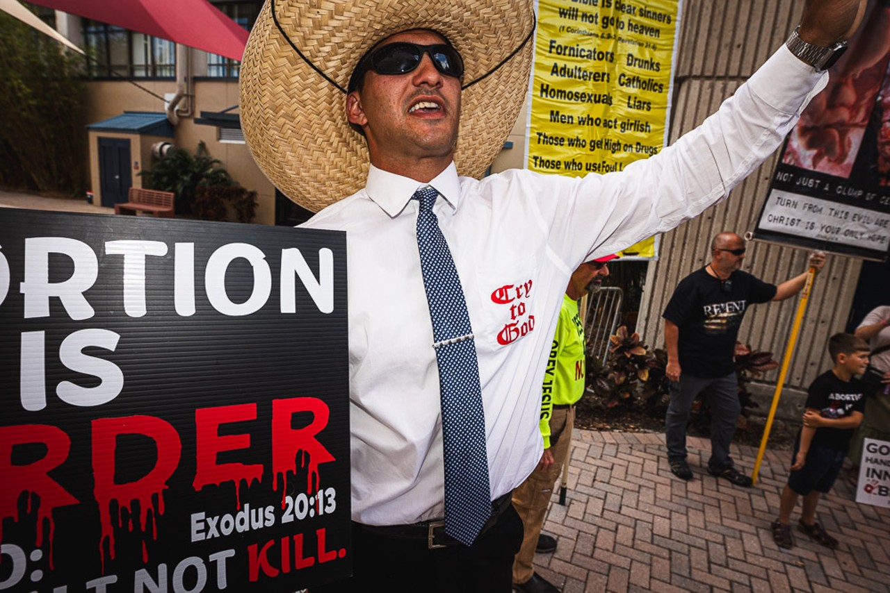 Photos: President Biden bashes Florida's abortion ban, while protesters hammer him on Palestine