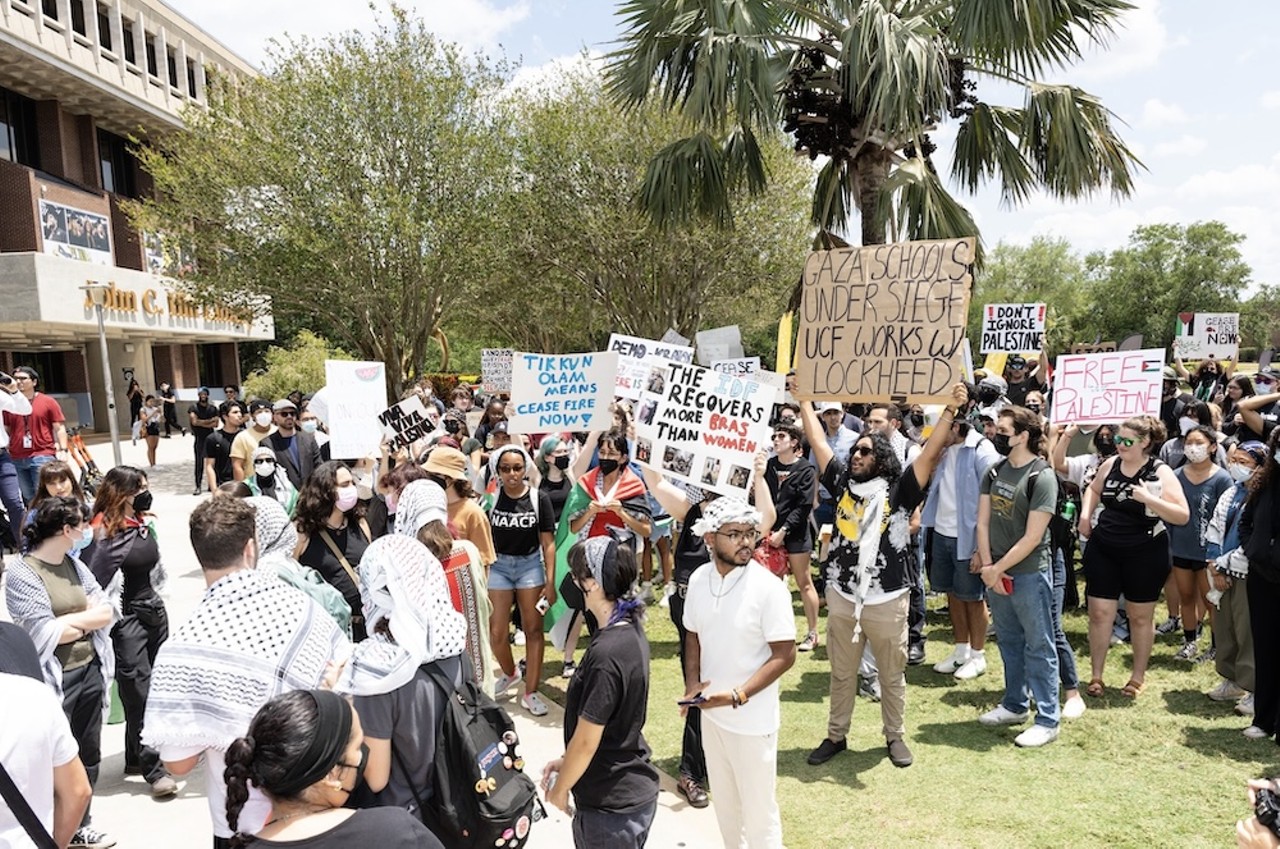 Photos: UCF students, organizers rally in protest of Israel's occupation of Gaza