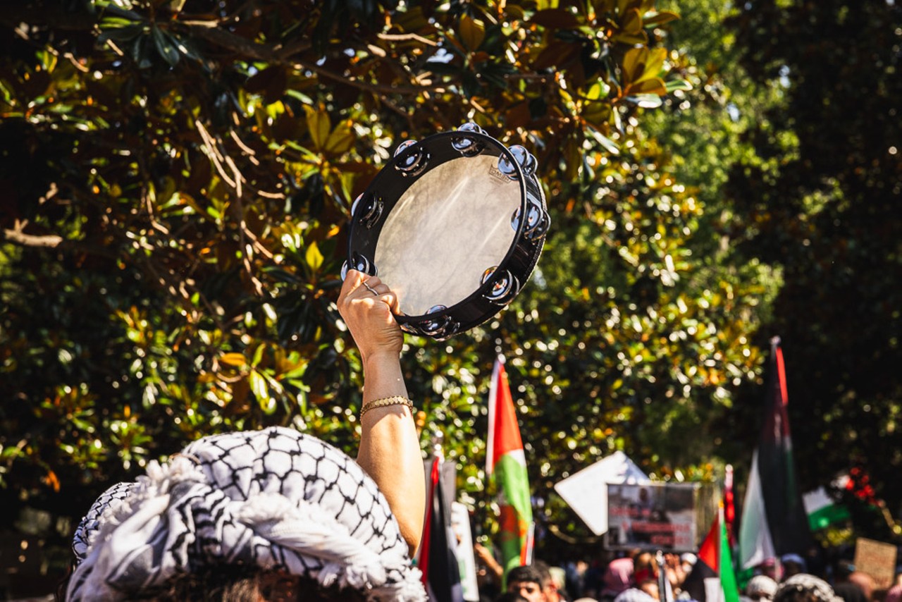 Police arrest two, pepper spray crowd at pro-Palestinian rally in downtown Orlando