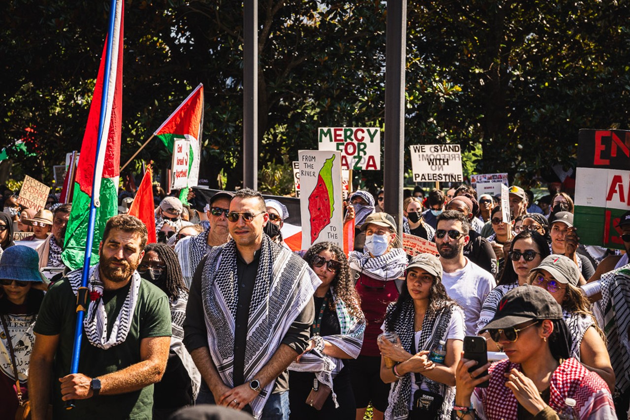 Police arrest two, pepper spray crowd at pro-Palestinian rally in downtown Orlando