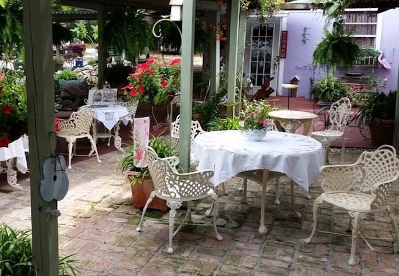 Lavender and Lace  
430 N. Lake Shore Way, Lake Alfred, 863-956-3998
Step into a countryside setting with blooming flowers, fresh pastries and an intimate table for tea. Enjoy a classic high tea complete with scones, quiches and delicate china. 
Photo via Yelp/Tabina B.
