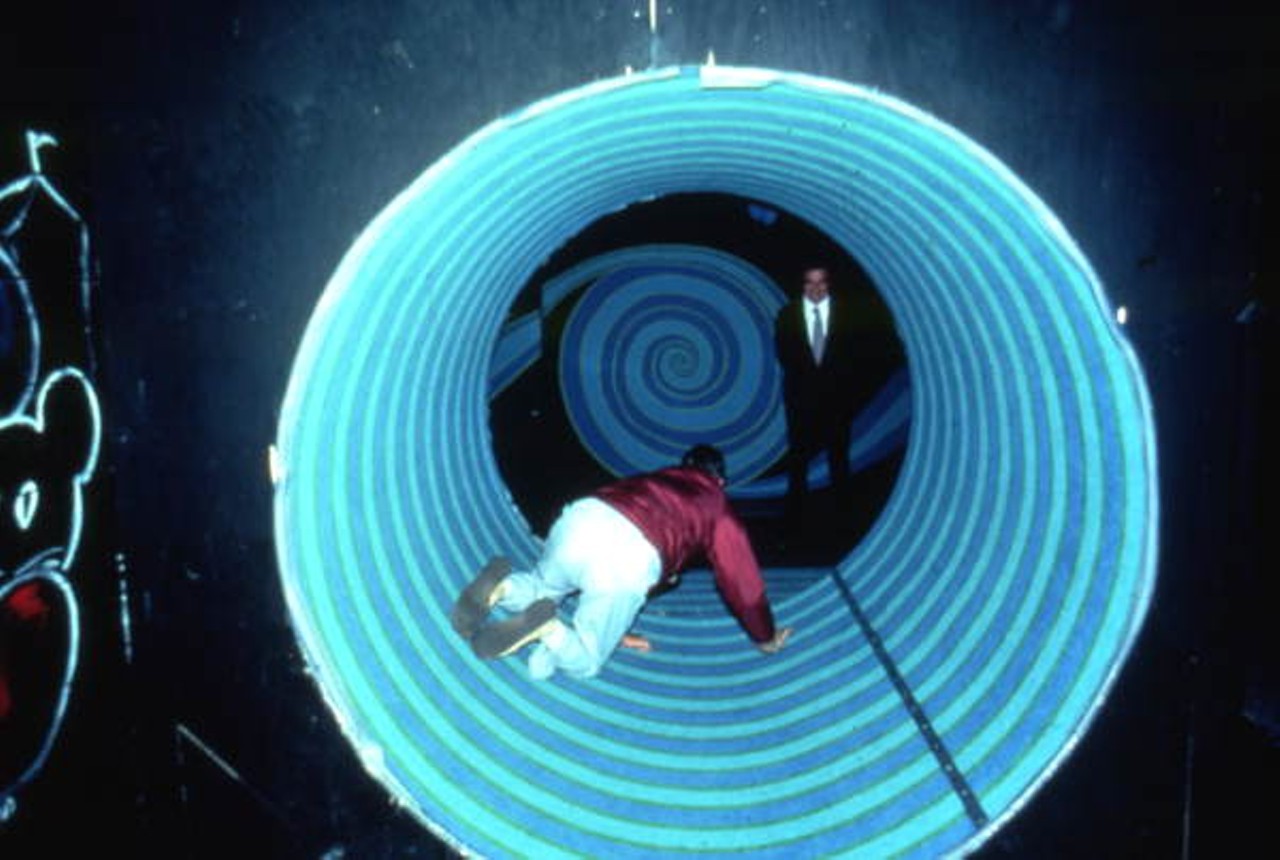 Mystery Fun House had a rolling barrel you could crawl through. (image via floridamemory.com)