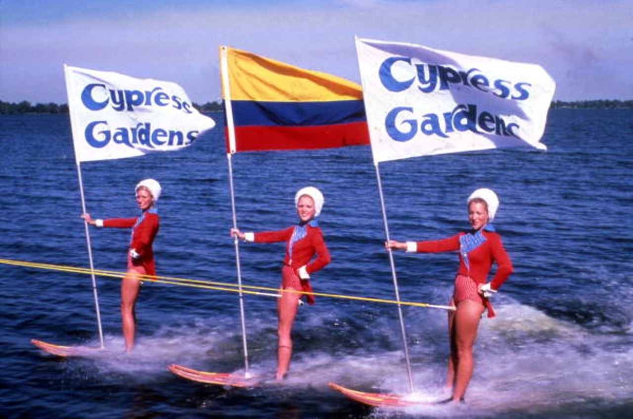Cypress Gardens
Winter Haven
Now the home of Legoland, this plot in Winter Haven once housed one of the hottest tourist traps in the area. Cypress Gardens was a botanical garden and theme park that operated from 1936 to 2009, offering waterskiing and live entertainment. Billed as Florida's very first tourist theme park, Cypress Gardens became known as the "Water Ski Capital of the World" because many of the sport's firsts were achieved and more than 50 world records were broken there. World War II soldiers were known to visit the park, and it became a popular site for filming movies and TV commercials.