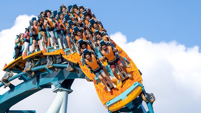 SeaWorld Orlando's Pipeline: The Surf Coaster opened this spring.