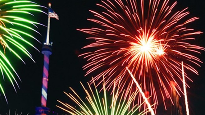 Fireworks over SeaWorld