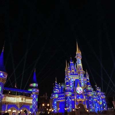 Some of Orlando's best holiday lights are in the theme parks