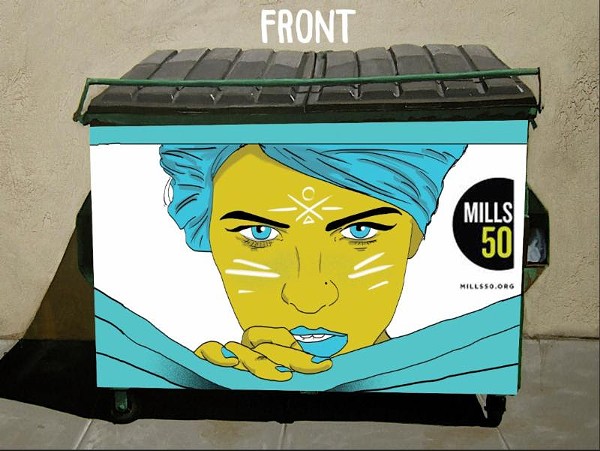 Submission from Chris Tobar Rodriguez for Mills 50's Dumpster beautification project