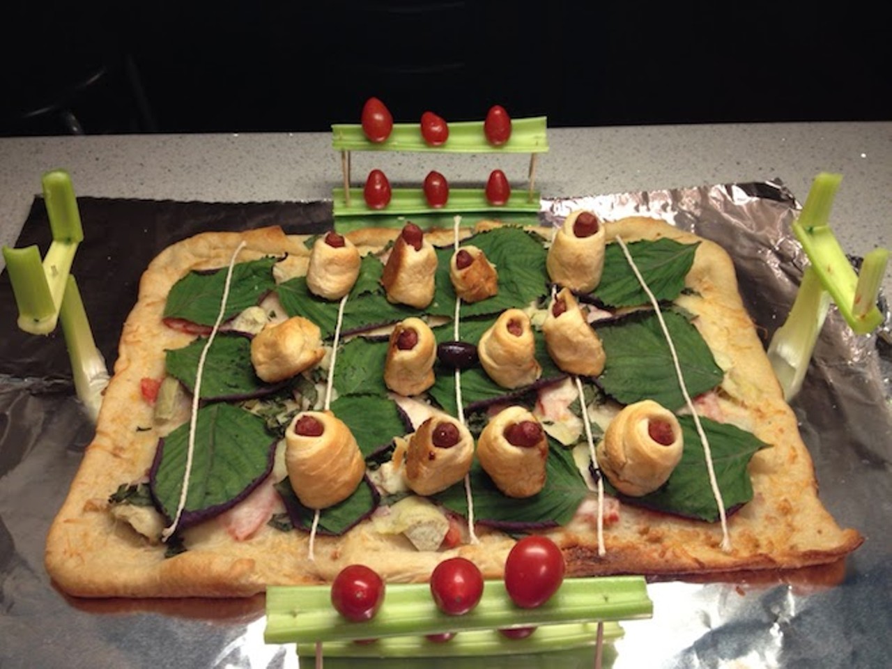 That rare snack stadium in which the field is not built of guacamole.via