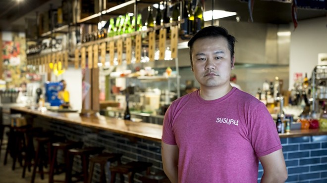 Lewis Lin at his restaurant Susuru