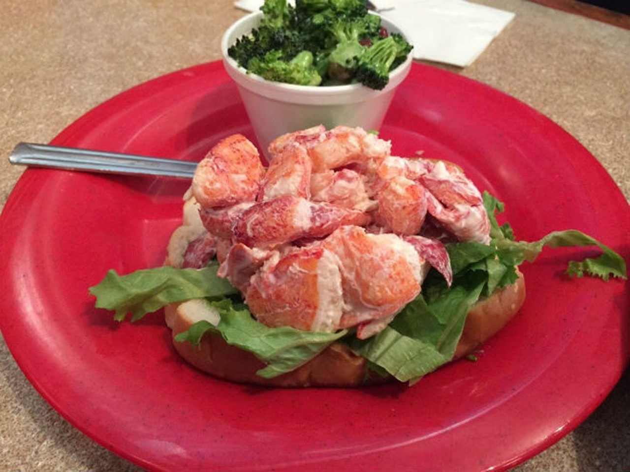 Boston's Fish House
6860 Aloma Ave, Winter Park, 407-678-2107, $
Orders are placed at the counter and payment settled, customers are steered to a vacant table &#150; if there is one. Most seafood is fried, and Ipswich clams are a house specialty. Pictured: Lobster roll. Photo via Yelp