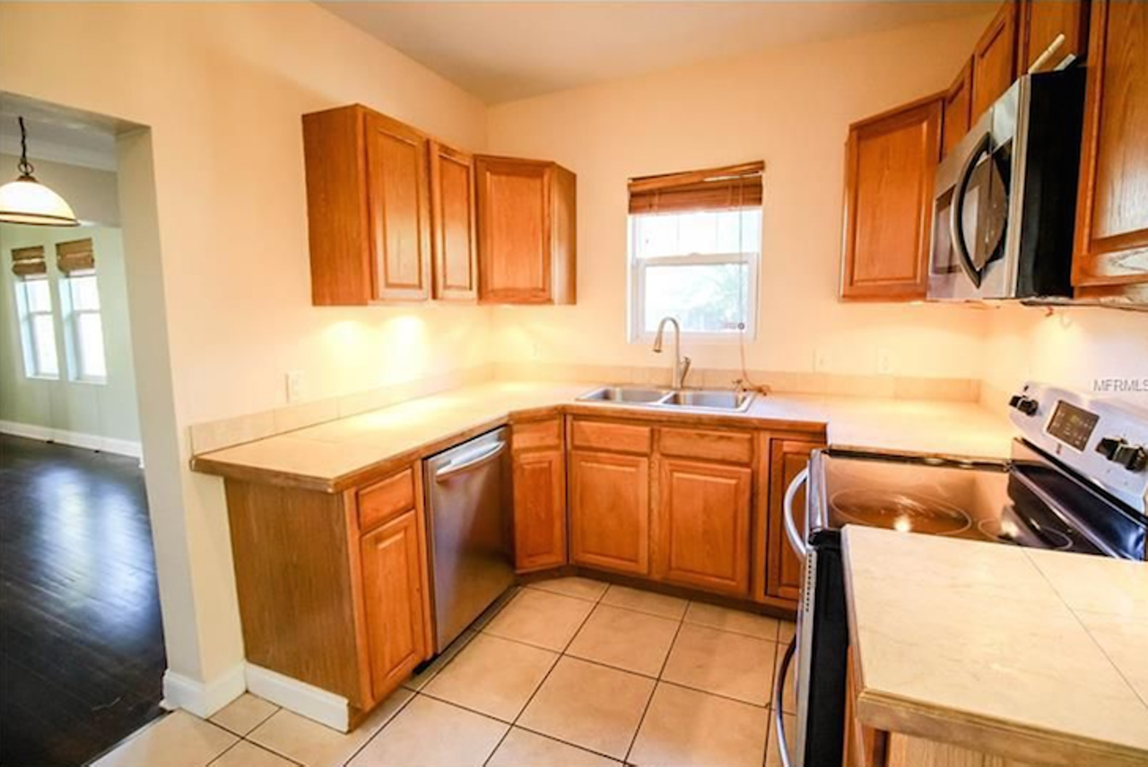 2001 Mae St.
$189,500 
2 beds, 1 full bath, 1,069 sq ft, 6,970 sq ft lot
The kitchen could definitely use an upgrade,  but it does come fully equipped with new appliances.