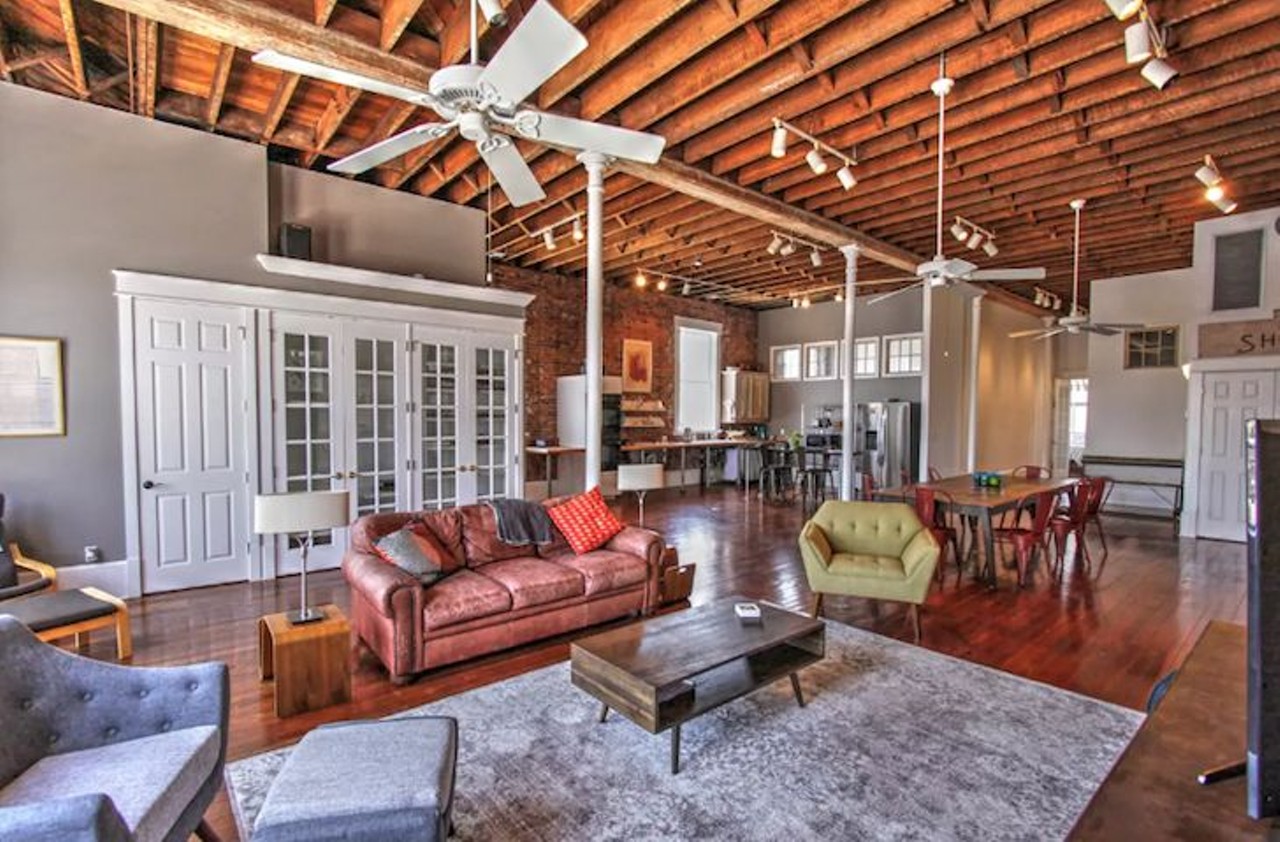 Sanford Fire Station
6 guests, 2 bedrooms, 4 beds, 2 baths
Estimated price per night: $118
The residence is on the second floor of the historic fire station accessible by a private staircase.