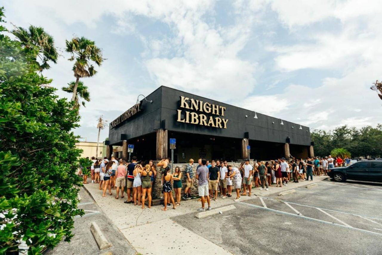The Knight Library
11448 University Blvd, Orlando, (407) 704-7477
Named the No. 1 college bar in America at least once, Knight&#146;s Library has established itself to be worthy of the award. Why? Three words: free liquor pitchers. But also, Karaoke night. 
Photo via Knight Library/Facebook