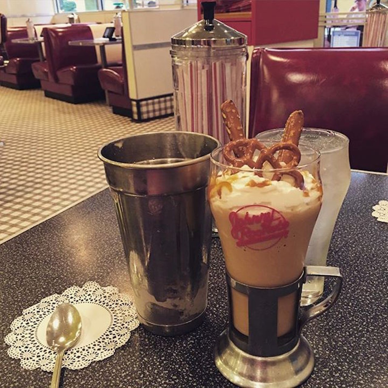 Johnny Rockets
9101 International Drive #1100; 407-903-0762
Chains are rather risky business when it comes to shakes, but when someone actually drops a mini apple pie or a handful of pretzels into their concoction, the world is reminded that exceptions do exist.
Photo via nandodemarchi/Instagram