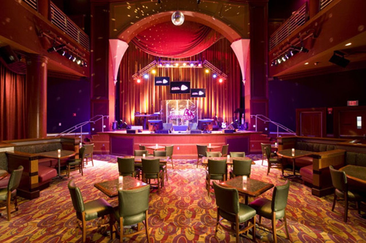 CityWalk&#146;s Rising Star
6000 Universal Blvd.; 407-224-4233
If you&#146;re into karaoke, check this out &#150; rather than singing along to a pre-recorded track, at Rising Star you get a backup band and singers so you can really show people how good (or bad) you are.
Photo via universalorlando.com