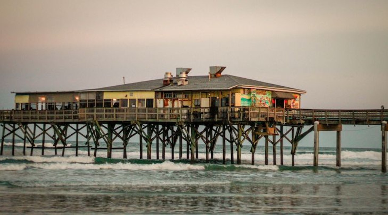 
Crabby Joe&#146;s Deck & Grill
3701 S Atlantic Ave, Daytona Beach Shores; 386-788-3364
Dine right over the ocean on this Sunglow Pier restaurant. Here you can enjoy all the seafood classics while watching others fish on the pier.
Photo via Crabby Joe&#146;s Deck & Grill/Facebook