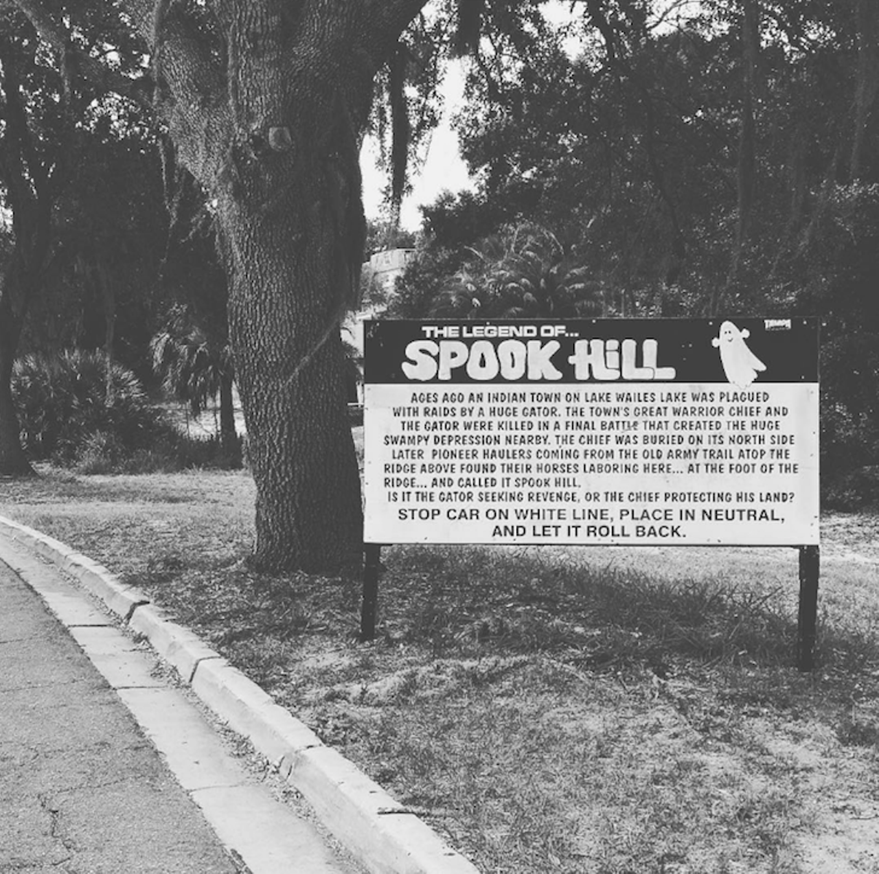 Spook Hill
Lake Wales
Many legends surround the optical illusion of this "gravity hill," including the locally promoted folklore that it&#146;s a gator trying to protect its land. The hidden horizon makes it seem as if your car is rolling backwards uphill if you put it in neutral. It&#146;s an interesting experience, and the nearby elementary school has adopted Casper the Friendly Ghost as its mascot, following the popularity of the "Spook Hill" nickname.
Photo via clarkoor/Instagram