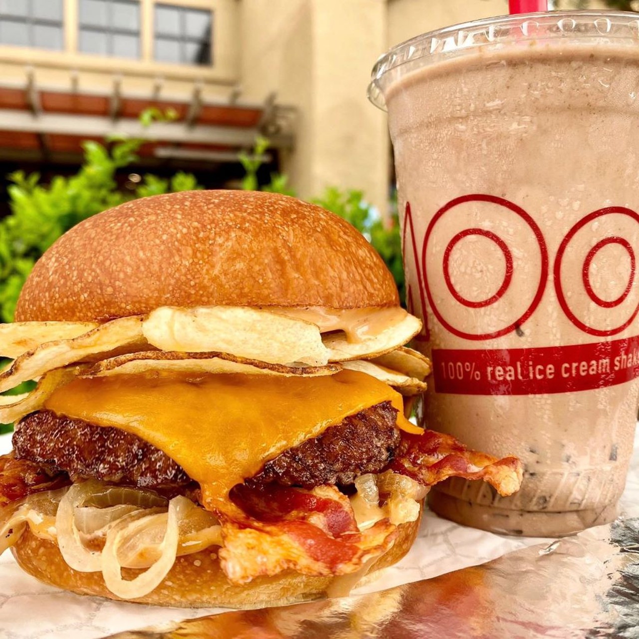 Mooyah Burger 
Multiple Locations
Burgers, fries and thick shakes are Mooyah&#146;s specialties. Build your own burger, or select one from their burger hall of &#147;dang&#148;. 
Photo via Mooyah Burger/Facebook