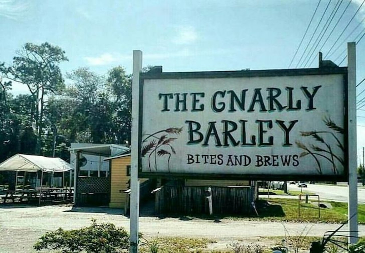 Gnarley Barley 
7431 S. Orange Ave., 407-854-4999 
Gnarly Barley&#146;s got beer-lovers covered with their 16 taps and constantly rotating beer, cider and mea options. Pair your drink with a Johnny Mac&#146;n Cheese sandwich, and you&#146;ll be set. Closed on Mondays, doors open at 11 a.m. Tuesday through Friday, and noon on weekends. 
Photo via Gnarly Barley/Facebook