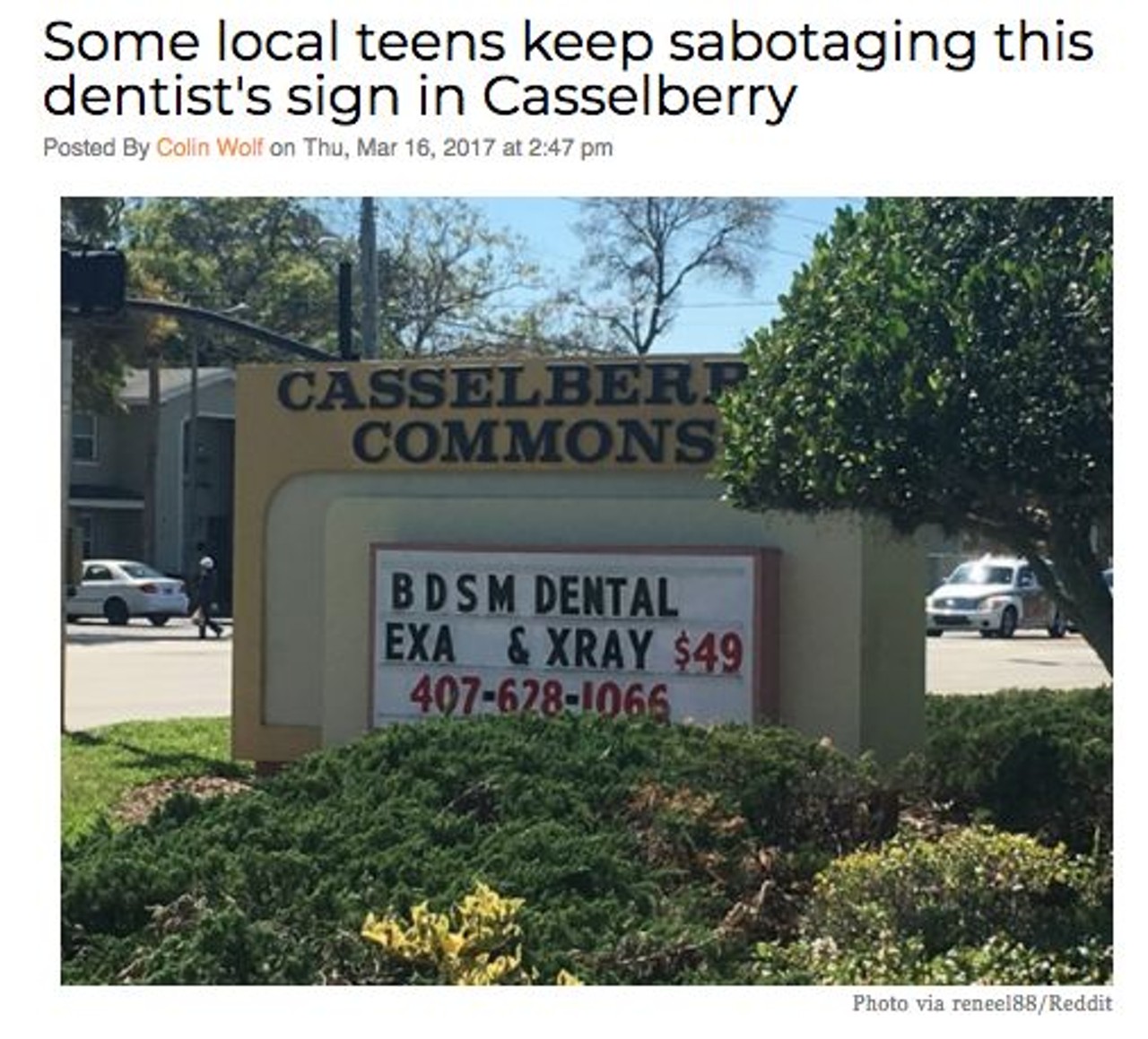 Bright Smiles Dental in Casselberry, Florida, just wants to inform the public of a great deal on X-rays and exams. However, some local teens refuse to let this happen. Read more