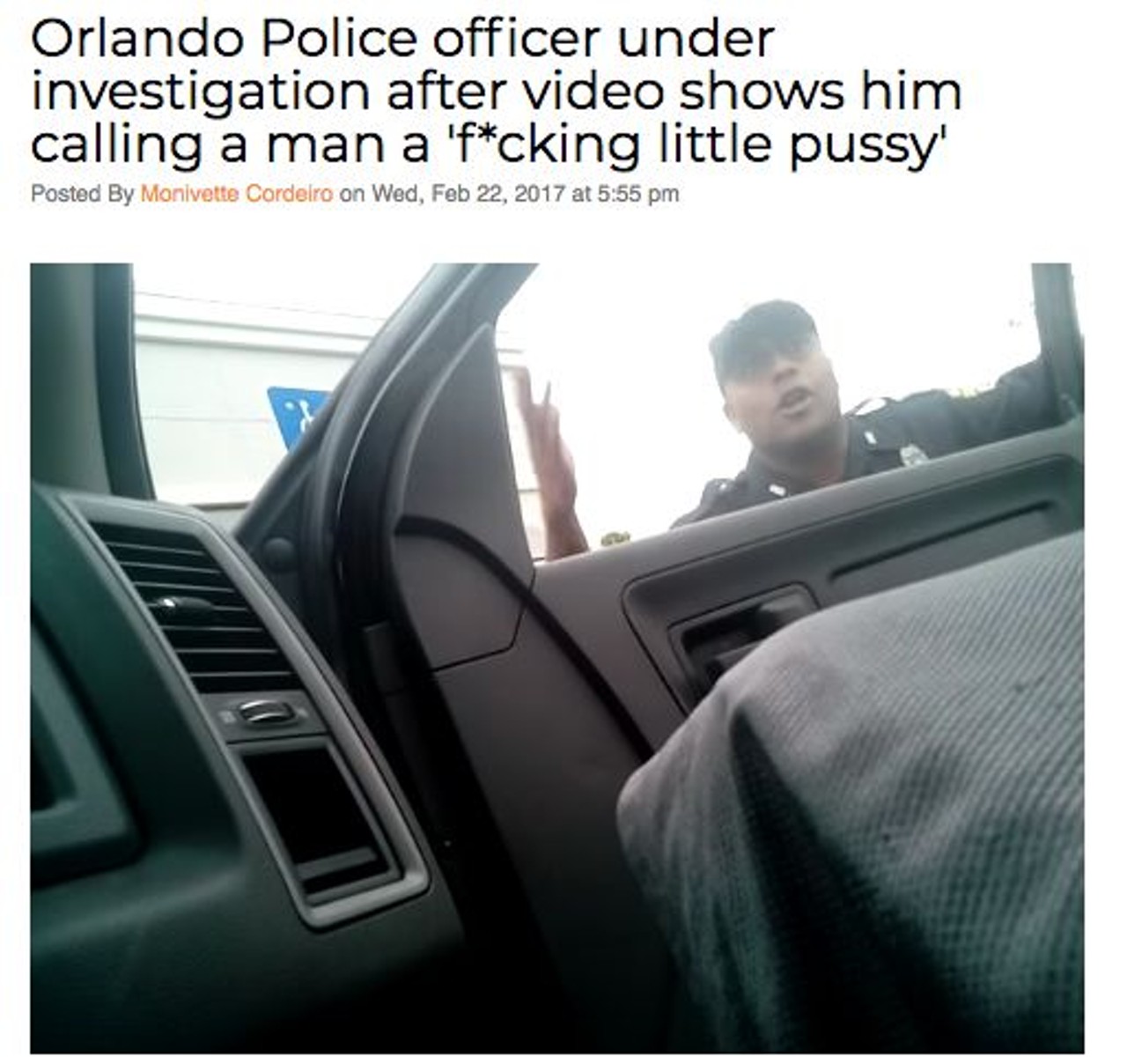 An Orlando Police officer was under an internal affairs investigation after a video surfaced showing him cursing and threatening another man.  Read more
