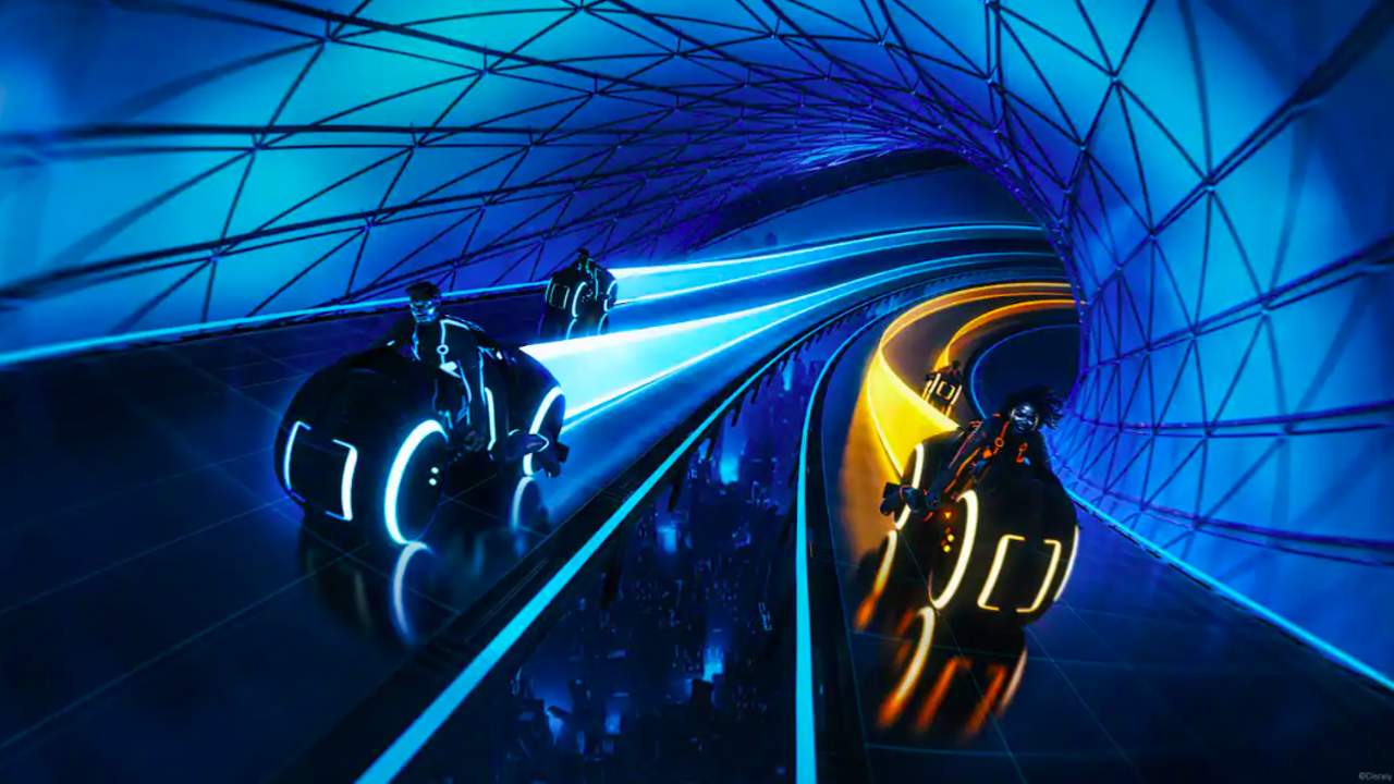 Use Virtual Line to ride Tron at Disney World
The lines here pile up, so get in any way you can.