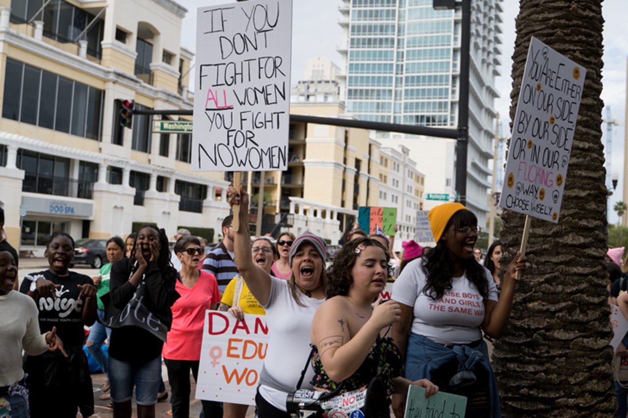 The best signs and most passionate protesters at Sunday's Orlando Women's March