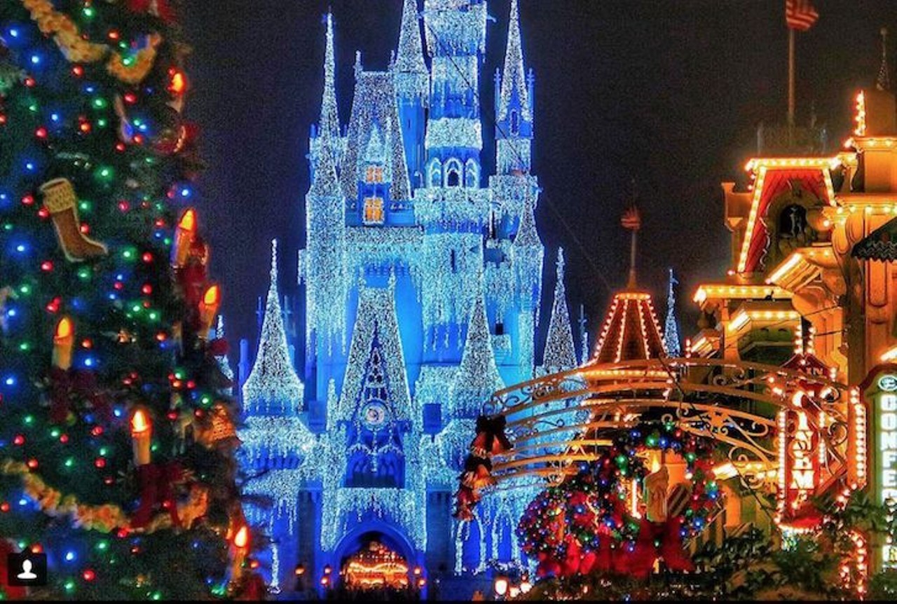 Mickey's Very Merry Christmas Party  
Walt Disney World Resort, Lake Buena Vista
Through Dec. 21
This holiday-inspired event comes complete with special lights on the Cinderella Castle, a special parade, free cookies and hot cocoa.
Photo via Orlando Weekly
