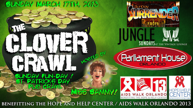 The Clover Crawl to benefit 2013 AIDS Walk Orlando