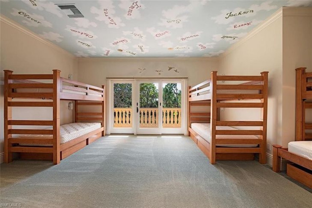 The founder of Best Buy is selling his Florida mansion, and it has a 12-person bunk room